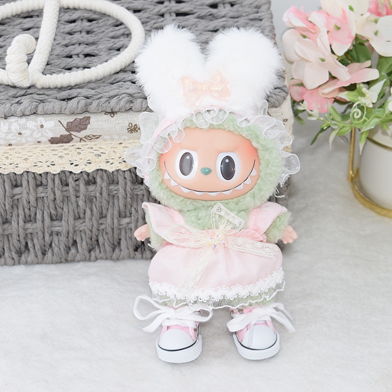Mới Bộ Áo Liền Quần Vải cotton 15cm Cho Búp Bê