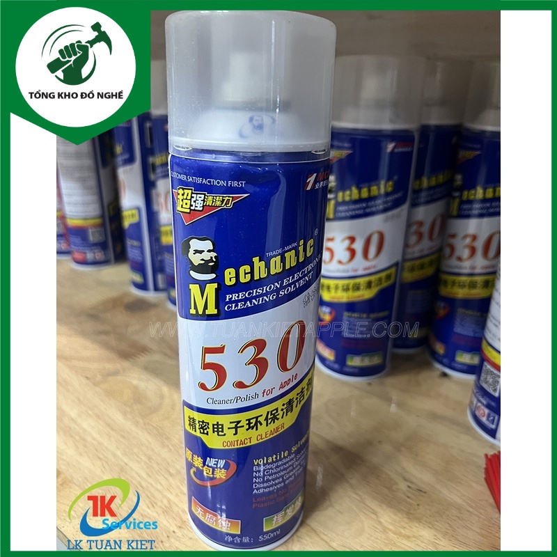Nước rửa keo 530 MECHANIC / Chai nước tẩy keo sửa điện thoại 530 MECHANIC 550ml _ TKDN