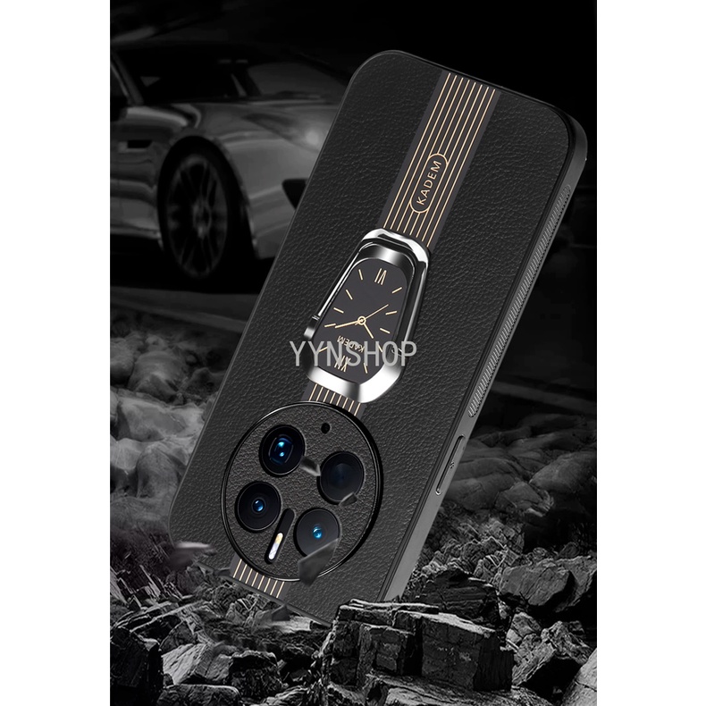 Yyn Ốp Điện Thoại tpu Chống Sốc Kèm Móc Xỏ Ngón Nam Châm Hình Đồng Hồ Cho huawei mate 50 pro mate40 pro mate30 pro mate20 pro