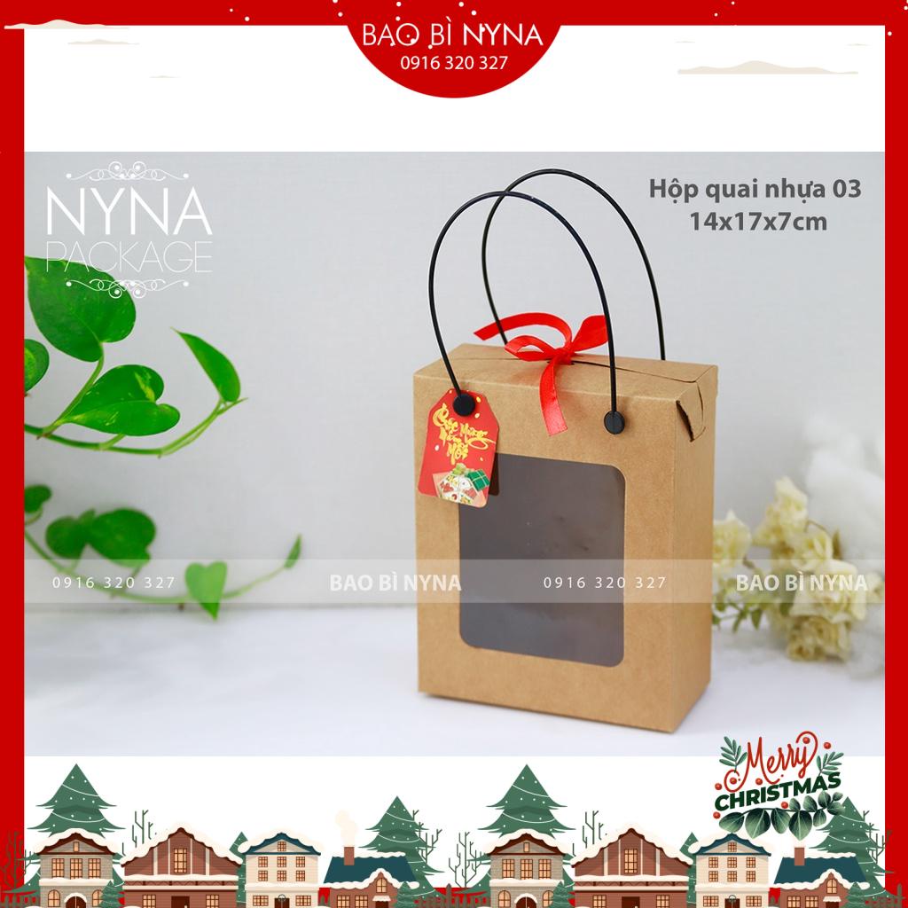 COMBO 20 - Hộp quai nhựa 03-14x17x7cm - GIẤY CỰC DÀY