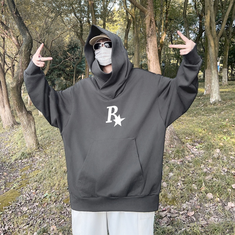 Áo Hoodie Tay Dài Dáng Rộng Phong Cách Mỹ Thời Trang Xuân Thu Mới Cho Nam