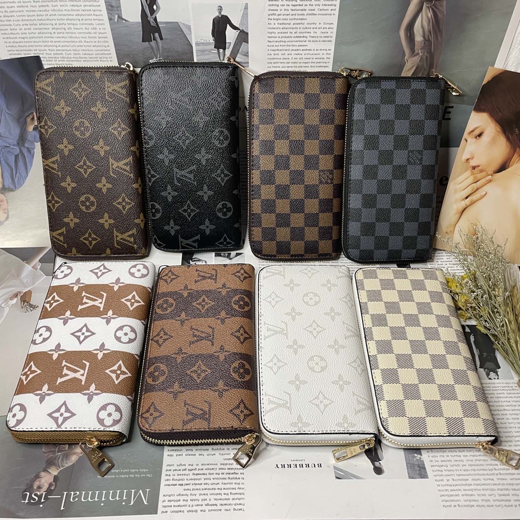 Women's Clutch Bag  Free Shipping Business Wallet Leather Men And Women Wristlets