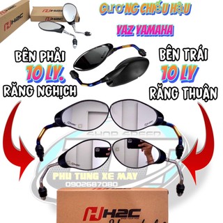Cặp kính YAZ H2C chân gương xi chrom titan - đen _Dochoixemaynhapkhau