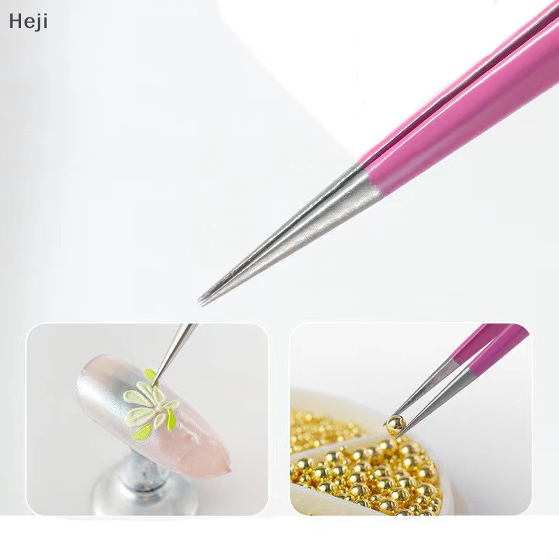 Nhíp Hai Đầu Bằng Silicon Đính Đá Trang Trí Móng Tay Nghệ Thuật