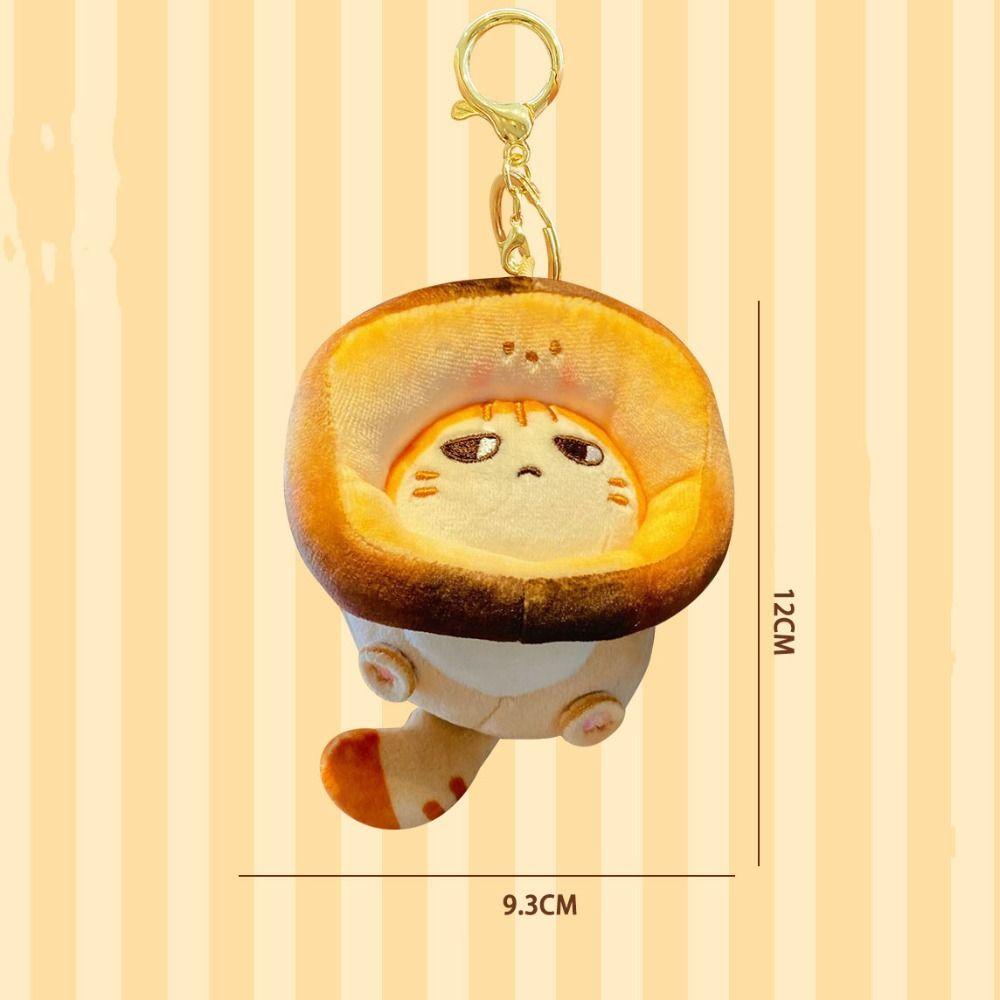 Mmluck Móc Khóa Hình Mèo Nhồi Bông taiyaki caramel Khoai Tây Chiên Nhỏ Nhắn