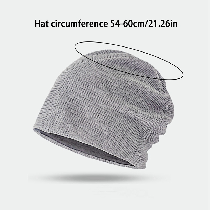 Mũ cotton Hai Lớp Giữ Ấm Mùa Đông Phong Cách Thể Thao Cho Nam Nữ