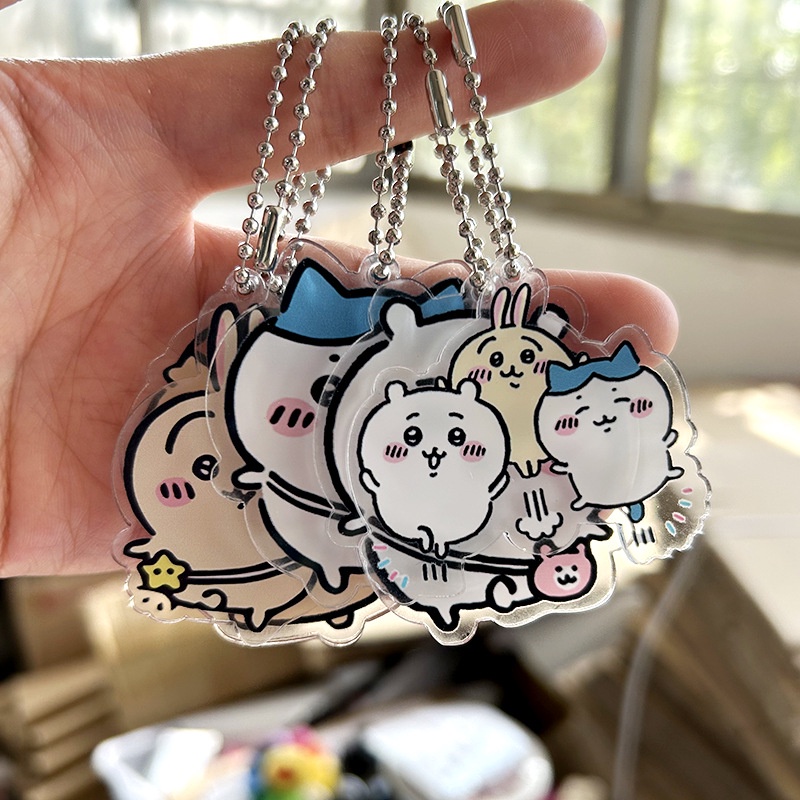Móc Chìa Khóa Bằng acrylic Họa Tiết Hoạt Hình chiikawa Dễ Thương Bắt Mắt