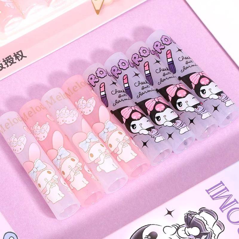 Bộ 4 Nắp Đậy Bút Chì Bằng Nhựa Hình sanrio Dễ Thương Cho Học Sinh