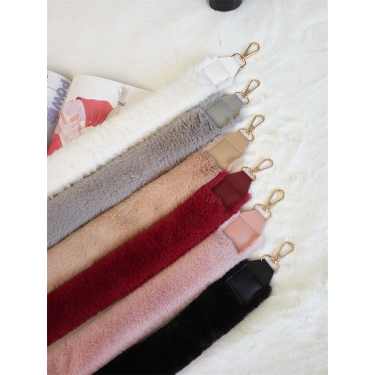 Túi Đeo Chéo Một Dây Đeo Vai Phối Lông Thời Trang Dành Cho Nữ
