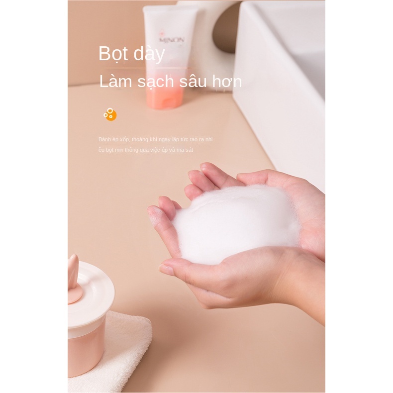 Bình Tạo Bọt Sữa Rửa Mặt Thủ Công Hình Tai Thỏ Hoạt Hình