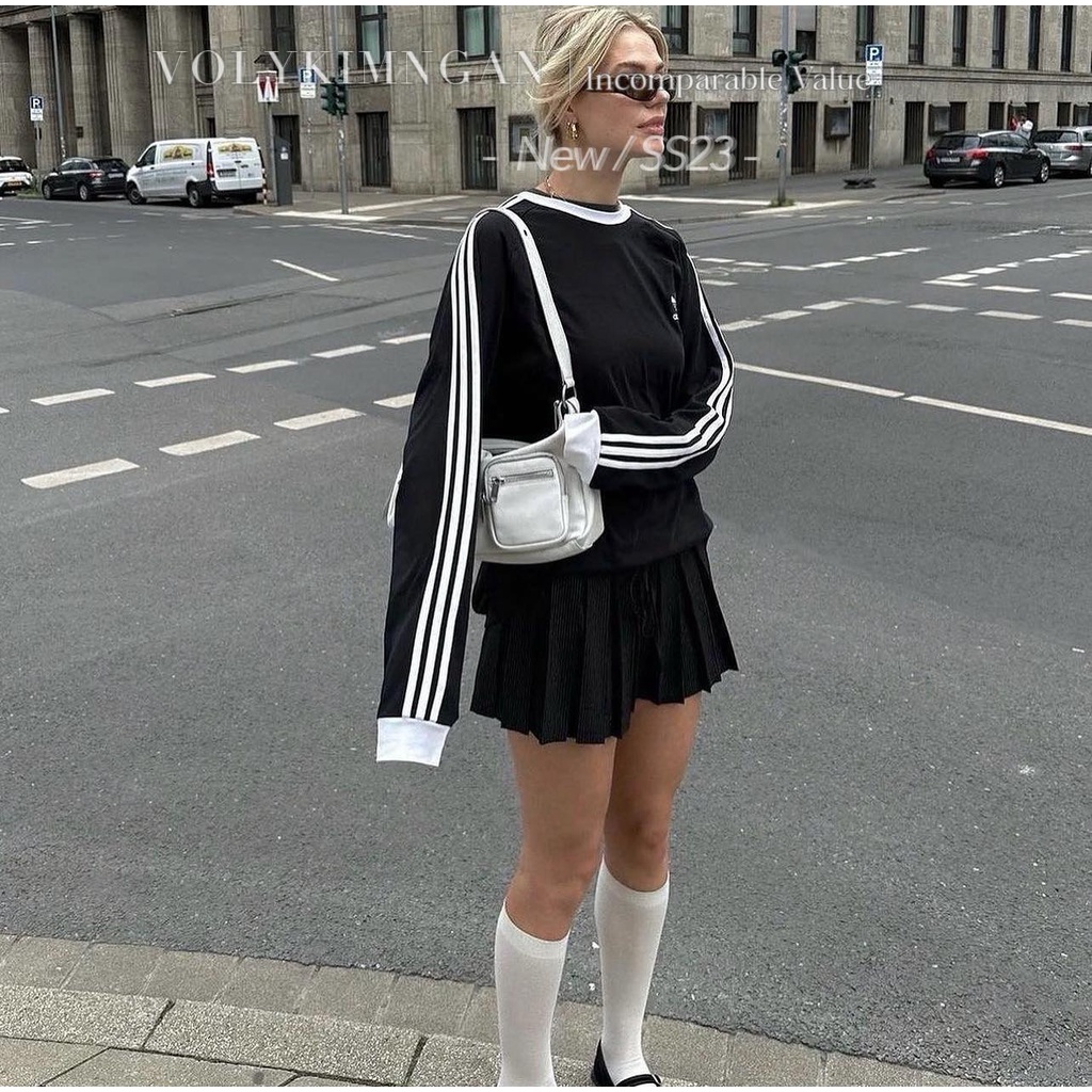 Áo td sọc adi.das 2 màu