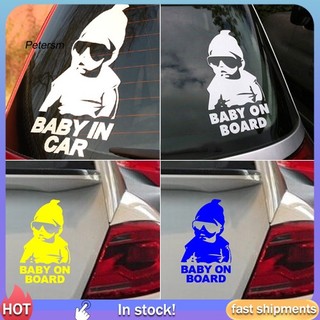 Sticker Phản Quang baby on board Dán Tường Trang Trí