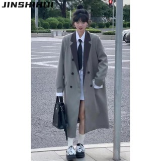 Jinshihui áo khoác dù áo khoác bomber casual unique chic comfortable wjk23c070u 49z231207