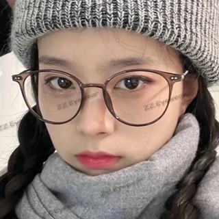 Kính Mát Gọng Tròn Lớn Chống Ánh Sáng Xanh Thời Trang Cho Nữ