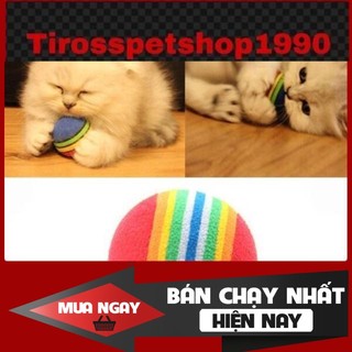 [❌GIÁ SỈ❌] 🌈BÓNG ĐỒ CHƠI CHẤT LIỆU XỐP CAO SU CHO CHÓ MÈO CHƠI ❤️ ❤️
