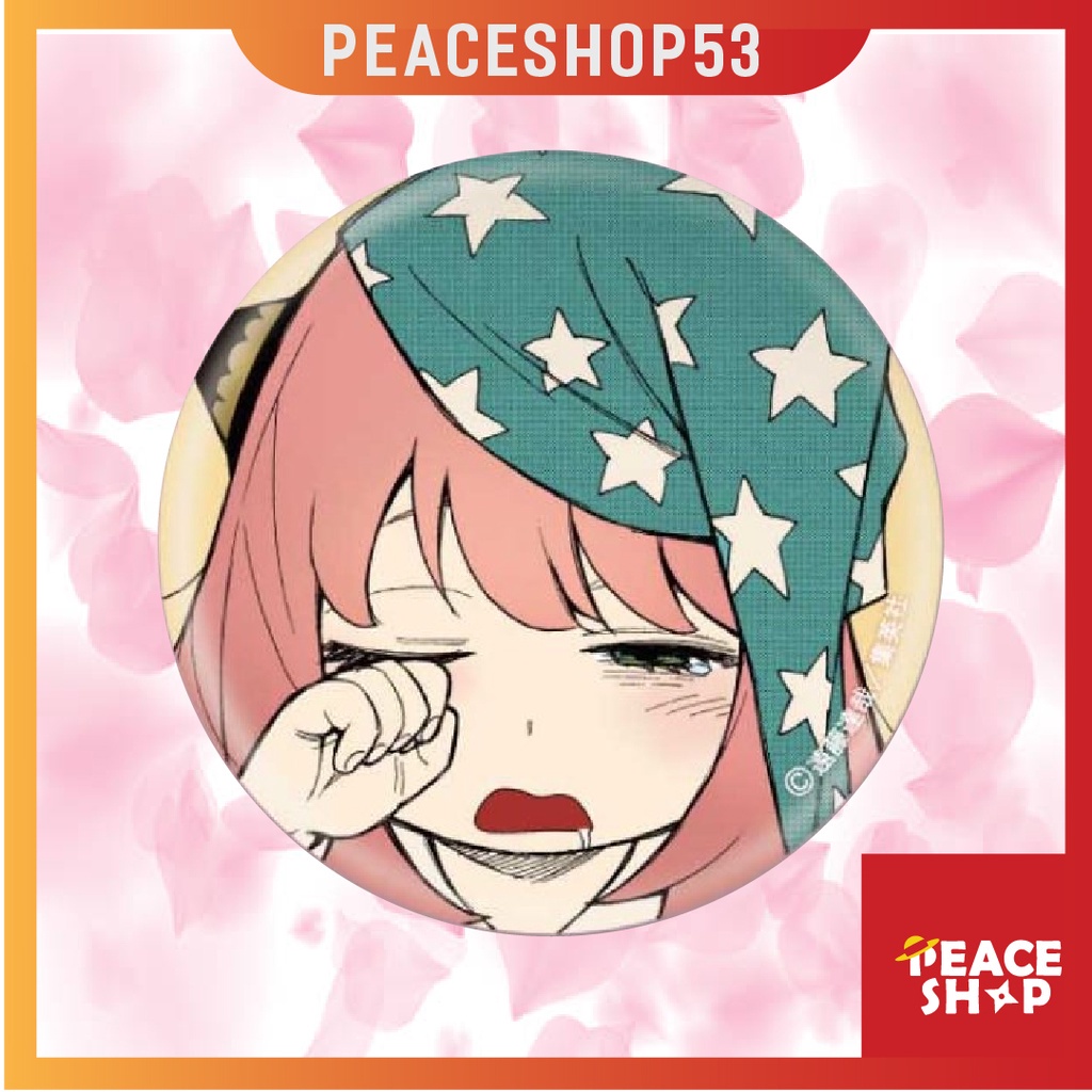 Huy hiệu Spy x Family Anya Lấp Lánh Huy Hiệu Anime Spy x Family Phụ Kiện Anime Manga Ver 3 HH07