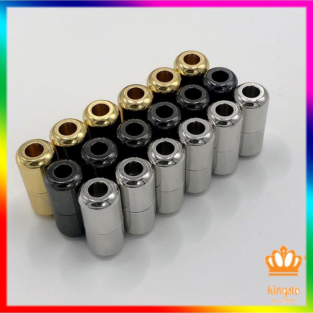 Khóa 3.6mm Kim Loại Viên Trơn Kết Nối Giày Sửa Chữa Kết Nối Không Buộc Phụ Kiện Giày Dây Giày Khóa