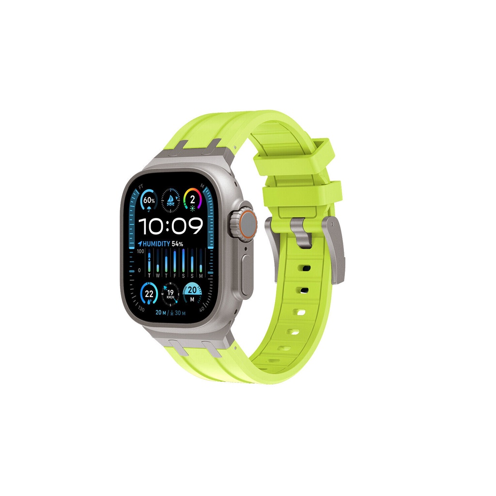 Dây Đeo Cao Su silicone Cho Đồng Hồ Thông Minh iwatch 9 ultra 49mm 45mm 44mm 42mm