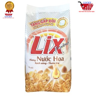 Bột giặt Lix  5,5kg Hương Nước Hoa +Tặng nước xả vải Comfort 580ml Thái lan