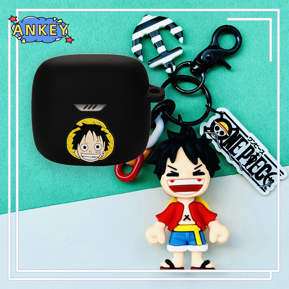 For JBL Tune Flex 225 220 Earphone Silicone Case Cute Dragon Earbuds Soft Protective Headphone Cover Headset Skin with Pendant