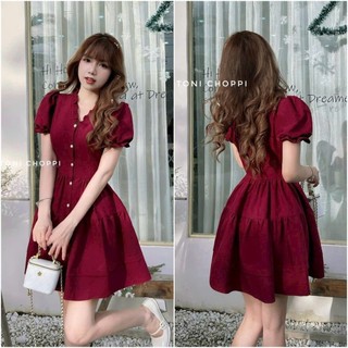 Đầm xòe nhún 2 tầng cài nút dự tiệc,chụp hình xinh xắn mùa noel,tết
NHƯ Ý