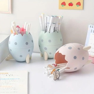  Hộp đựng bút chì SIOOKIRU Hộp đựng bút đáng yêu hình quả trứng Hộp đựng phụ kiện máy tính để bàn bằng nhựa dung tích lớn Hộp lưu trữ văn phòng phẩm sáng tạo cho trẻ em bé trai bé gái 
