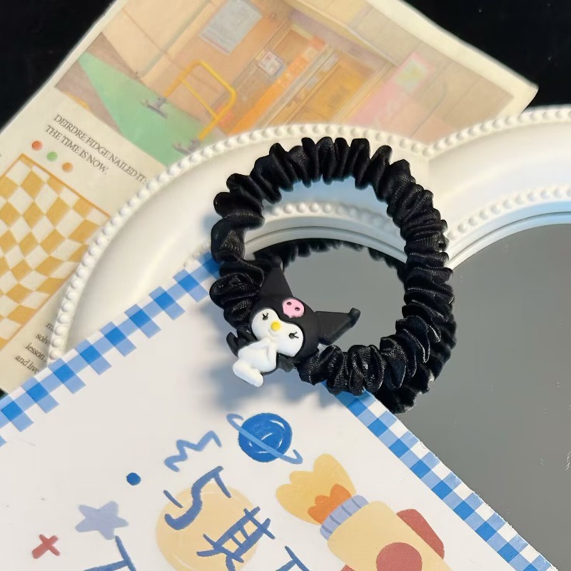 Dây Cột Tóc Cao Su Đính Hình Động Vật Nhỏ Dễ Thương Phong Cách sanrio Ngọt Ngào Và Tươi Mới Cho Nữ