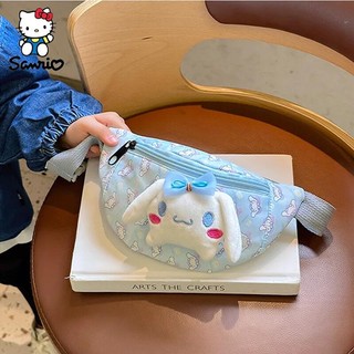 Sanrio Túi Đeo Chéo Ngực / Đeo Hông Hình hello kitty kuromi cinnamoroll Dễ Thương Thời Trang Cho Bé Gái