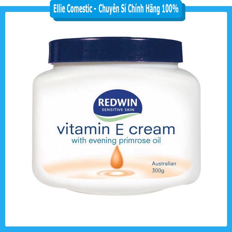 Kem Dưỡng Redwin Vitamin E Cream 300g, Dưỡng Ẩm cho Da Giúp Da Mềm Mịn Da Của Úc