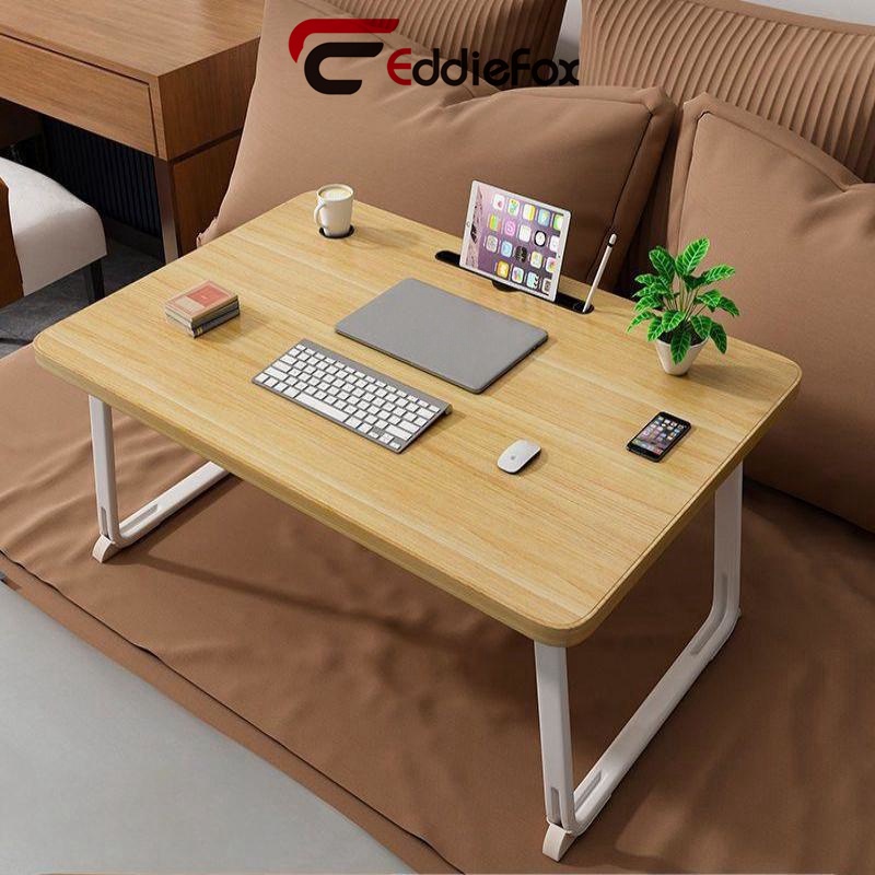 Bàn Học Gấp Gọn Cho Học Sinh Đa Năng Thiết Kế Có Khe , Bàn Máy Tính Có Ngăn Kéo, Mặt Bàn Rộng Hơn 60✘40✘28