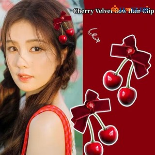 1 kẹp tóc hình quả cherry đỏ dễ thương