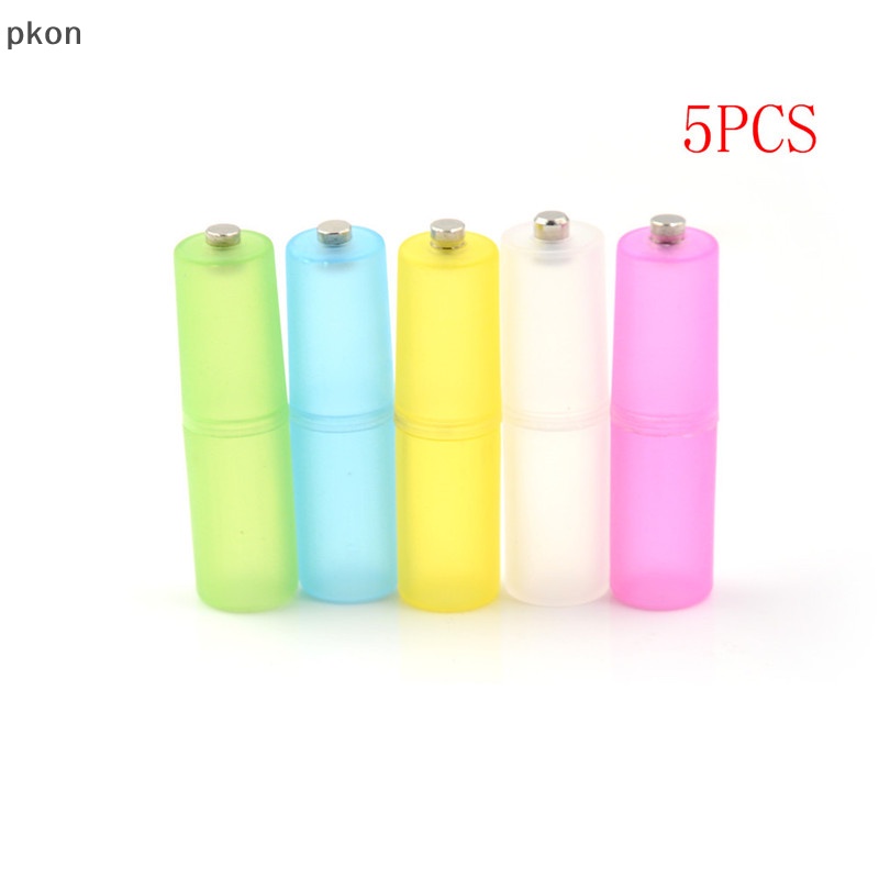 5 cái hộp pin sạc pin cỡ AAA sang AA Bộ chuyển đổi hộp đựng pin VN