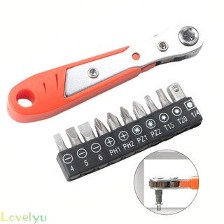 ⭐LOVE⭐ Screwdriver Bits Magnetic Pcs Ratcheting Right Spanner Automotive Work