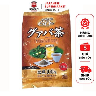 TRÀ LÁ ỔI ORIHIRO - HÀNG NỘI ĐỊA NHẬT ( 60 gói/ túi), hỗ trợ giảm cân, đường huyết, tăng cường quá trình thải độc