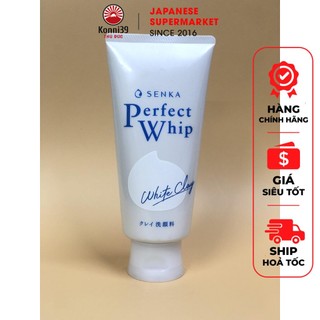 Sữa rửa mặt SENKA perfect white clay 120g, được chiết xuất từ đất sét trắng, làm sạch sâu,giữ ẩm, làm da trắng hồng