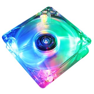 Quạt tản nhiệt 8cm 8025 có đèn led cho pc / vỏ máy tính