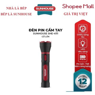 Đèn pin cầm tay siêu sáng sunhouse cỡ lớn she-4111