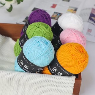 Len Milk Cotton mác đen 50gr (Bảng màu 2) - Dương liễu handmade