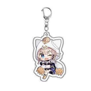[17 mẫu] Móc khóa mica game Honkai Impact 3 (Hình in ép giữa 2 mặt mica)