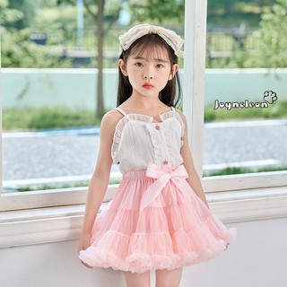 Chân váy xòe tutu phối lưới dễ thương cho bé gái