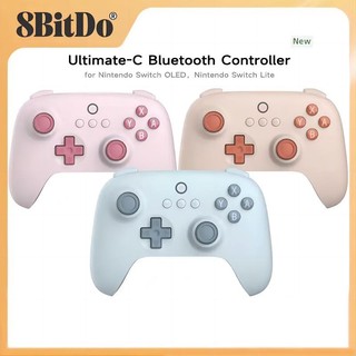 Tay cầm chơi game 8bitdo ultimate c kết nối bluetooth với 6 trục điều khiển / rung cho switch ns oled lite