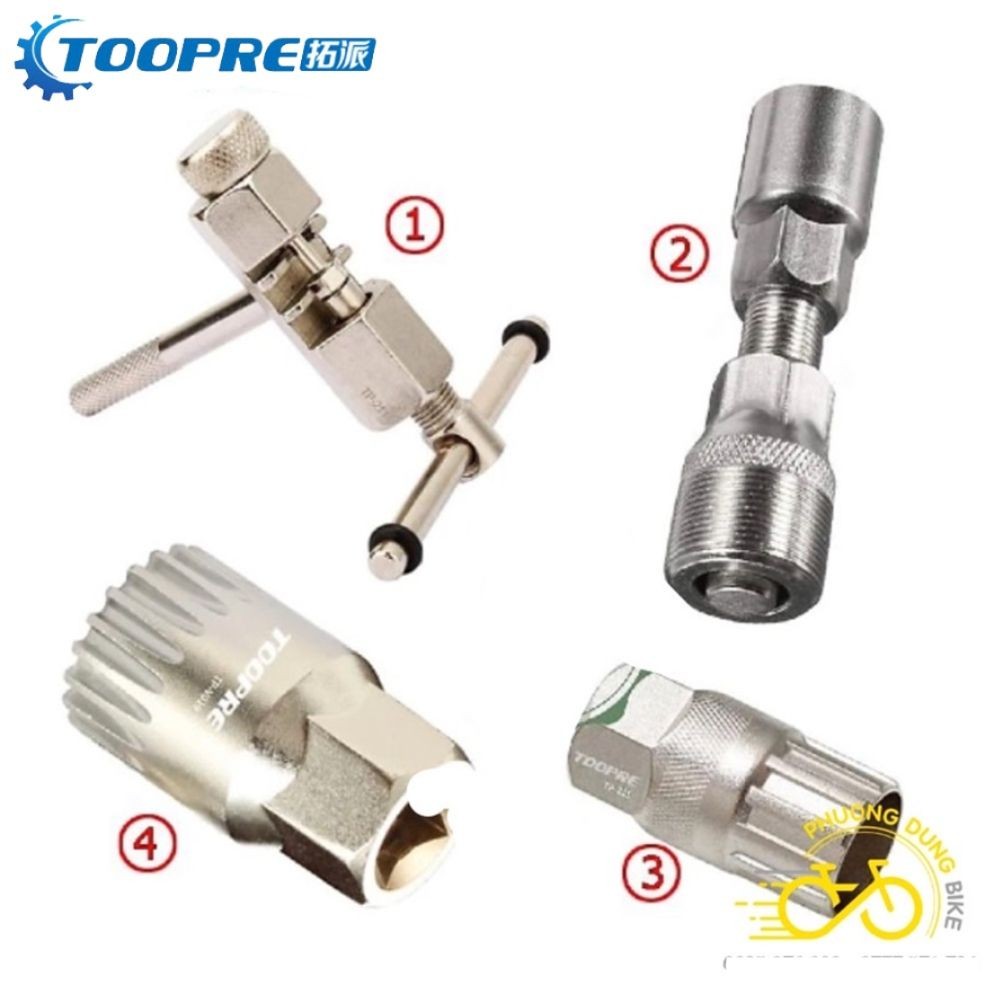 Bộ 4 món dụng cụ sửa chữa xe đạp TOOPRE