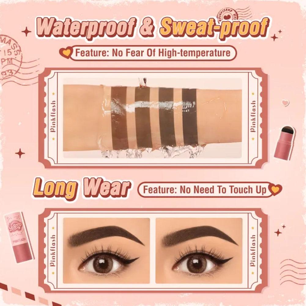 Pinkflash Phấn Trang Điểm Lông Mày Màu Lì Sắc Tố Cao Lâu Trôi Chống Thấm Nước a6s1
