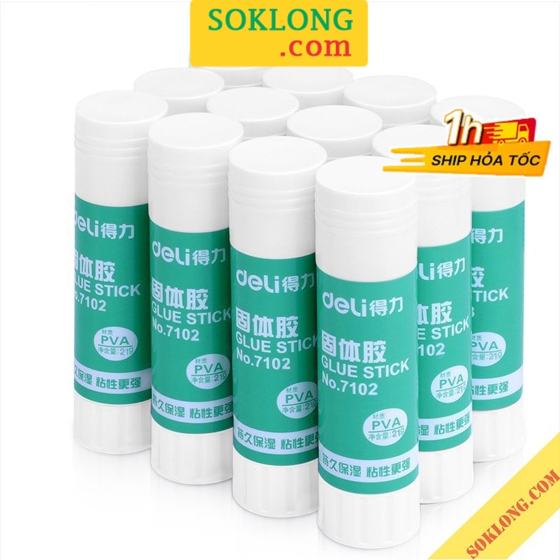 Keo khô Deli keo dán giấy Sổ KLONG, sticker thủ công mỹ thuật K45 7102 chất lượng cao