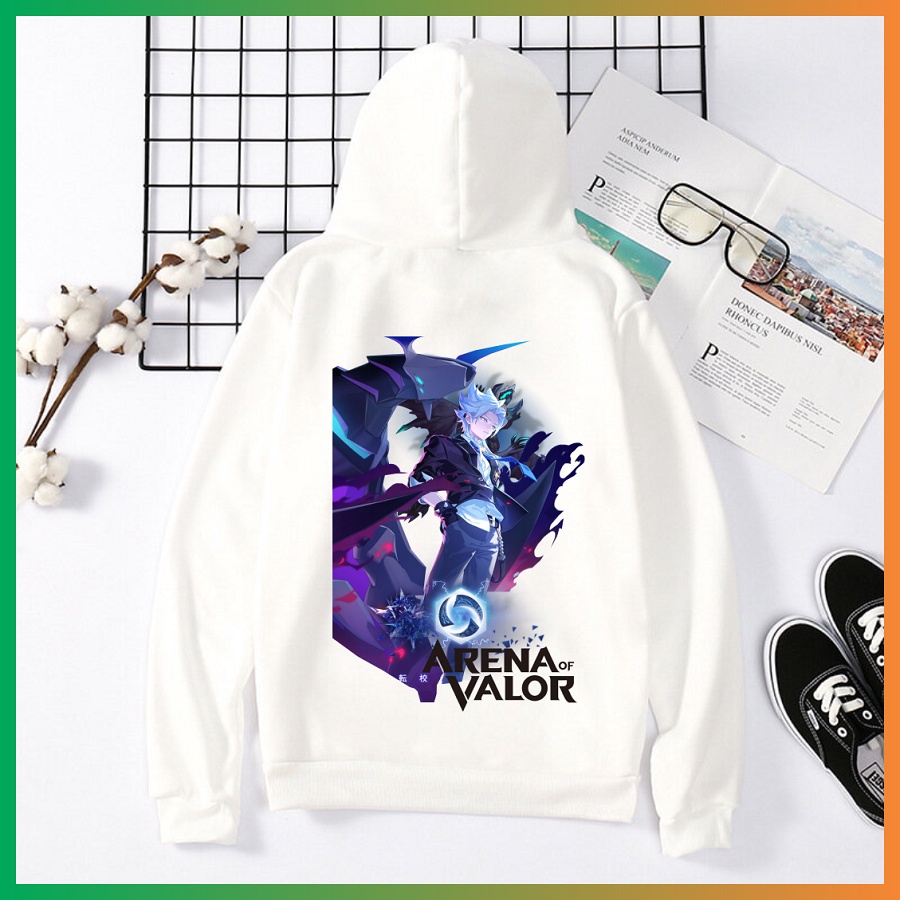 Áo Hoodie Liên Quân Mobile 2 màu đen và trắng in 3D cực chất