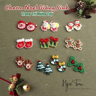 Charm hoạt hình noel giáng sinh 2024 | trang trí móng tay