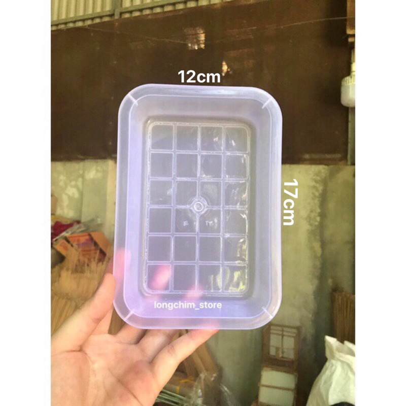 Khay nhựa trắng cứng 3 size đựng đồ dùng học tập, đựng giấy A4, cho gà chim tắm và ăn