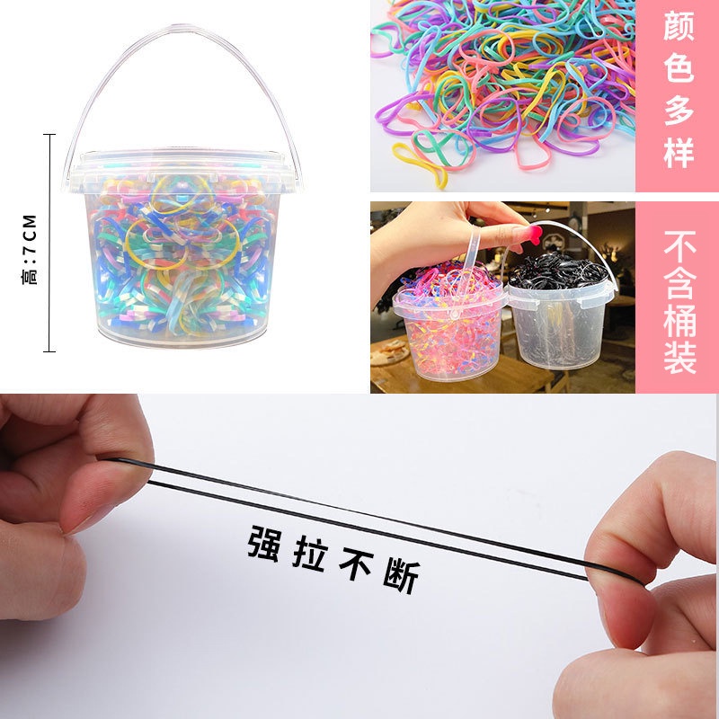 Set 1000 Dây Chun Buộc Tóc Nhiều Màu Sắc Dành Cho Trẻ Em