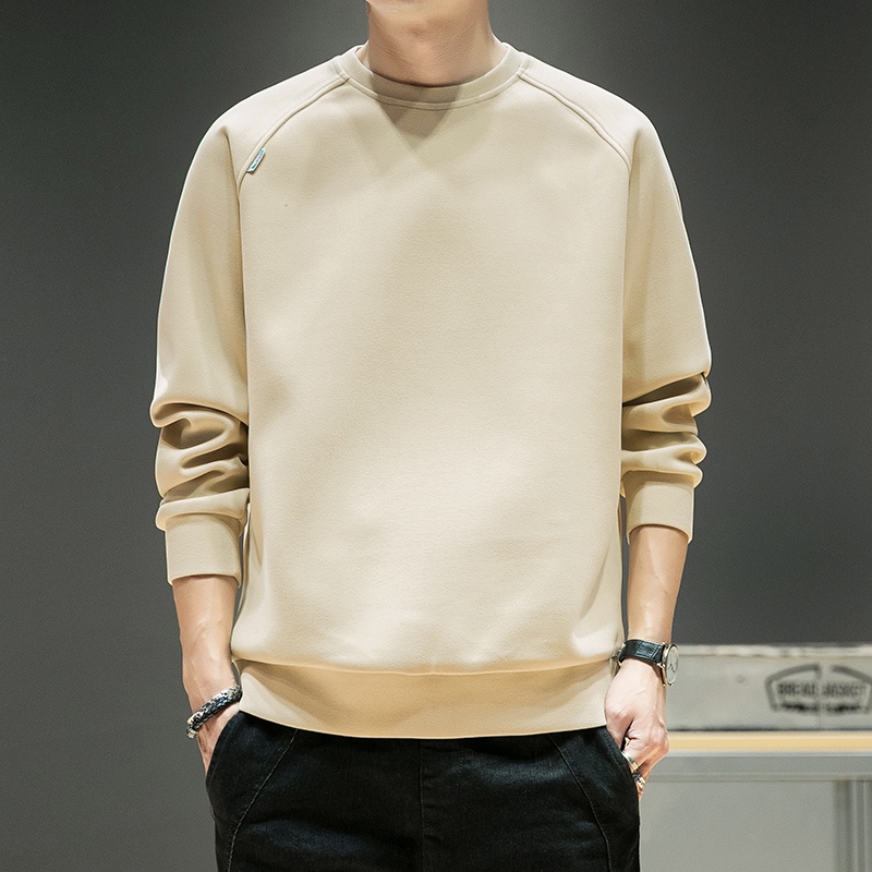 Áo Nỉ Dài Tay Cổ Tròn Thời Trang Thu Đông Mới Cho Nam