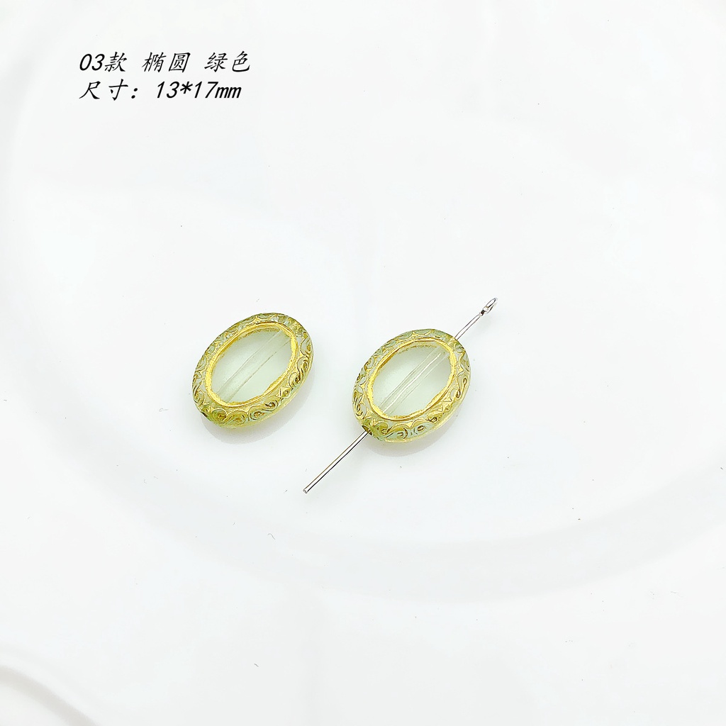 Gói Hạt Xỏ Hình oval Trong Suốt Dùng Làm Trang Sức diy